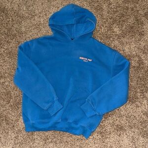 Blue White Fox Hoodie